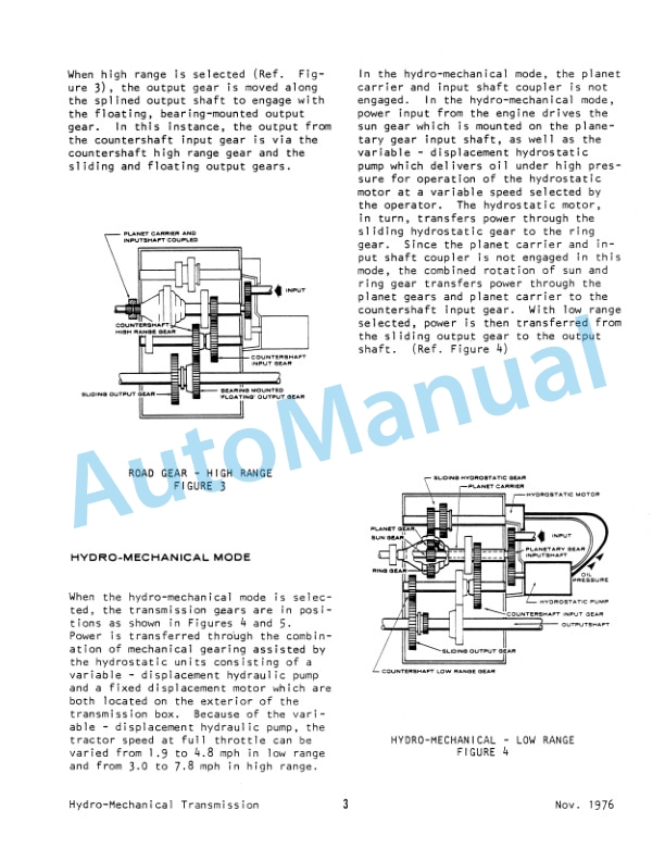 Ford New Holland 300 Hydro-Mechanical Transmission Tractor Service Manual 40891000 2 Ford New Holland 300 Hydro-Mechanical Transmission Tractor Service Manual 40891000-2