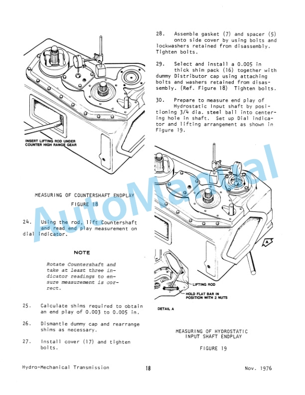 Ford New Holland 300 Hydro-Mechanical Transmission Tractor Service Manual 40891000 4 Ford New Holland 300 Hydro-Mechanical Transmission Tractor Service Manual 40891000-4