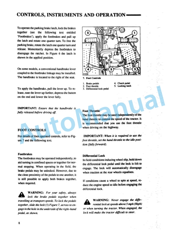 Alternative view of Ford New Holland 3230, 3430, 3930, 4630, 5030 Tractor Operation and Maintenance Manual 42323051