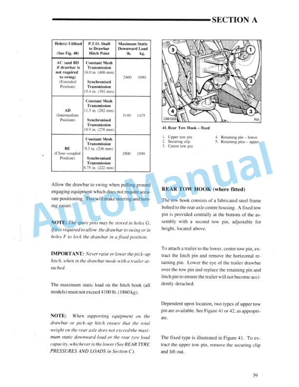 Ford New Holland 3230, 3430, 3930, 4630 Tractor Operation and Maintenance Manual 42323040 3 Ford New Holland 3230, 3430, 3930, 4630 Tractor Operation and Maintenance Manual 42323040-3