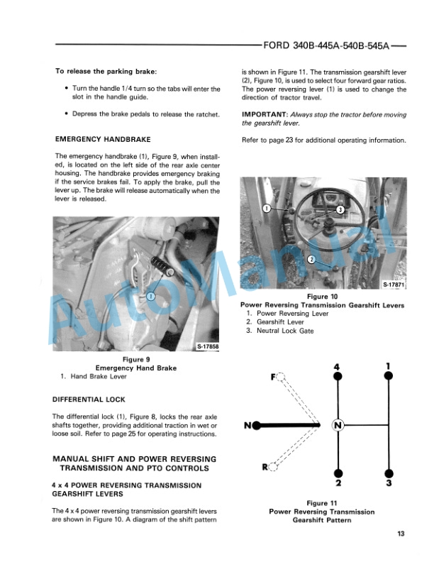 Ford New Holland 340B, 445A, 540B, 545A Tractor Operation and Maintenance Manual 42034012 2 Ford New Holland 340B, 445A, 540B, 545A Tractor Operation and Maintenance Manual 42034012-2