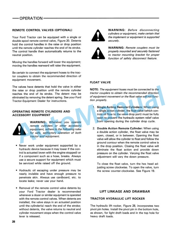 Ford New Holland 340B, 445A, 540B, 545A Tractor Operation and Maintenance Manual 42034012 3 Ford New Holland 340B, 445A, 540B, 545A Tractor Operation and Maintenance Manual 42034012-3