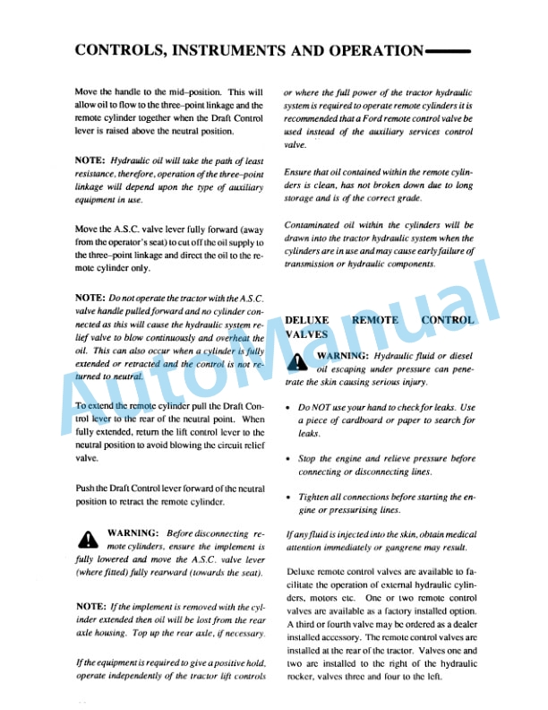 Ford New Holland 3430, 3930, 4630, 4830 Tractor Operation and Maintenance Manual 42343041 3 Ford New Holland 3430, 3930, 4630, 4830 Tractor Operation and Maintenance Manual 42343041 - Image 3