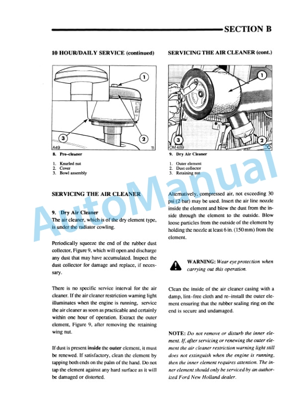 Ford New Holland 3430, 3930, 4630, 4830 Tractor Operation and Maintenance Manual 42343041 4 Ford New Holland 3430, 3930, 4630, 4830 Tractor Operation and Maintenance Manual 42343041 - Image 4