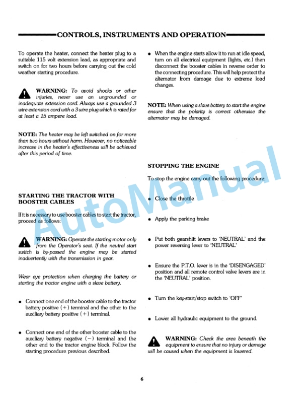 Alternative view of Ford New Holland 345C, 445C, 545C Tractor Loader Operation and Maintenance Manual 42034530
