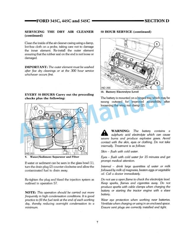 Ford New Holland 345C, 445C, 545C Tractor Loader Operation and Maintenance Manual 42034530 4 Ford New Holland 345C, 445C, 545C Tractor Loader Operation and Maintenance Manual 42034530 - Image 4
