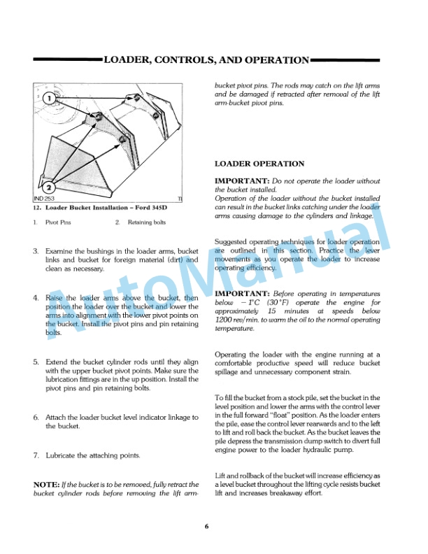 Ford New Holland 345D, 445D, 545D Tractor Loader Operation and Maintenance Manual 42034535 3 Ford New Holland 345D, 445D, 545D Tractor Loader Operation and Maintenance Manual 42034535 - Image 3