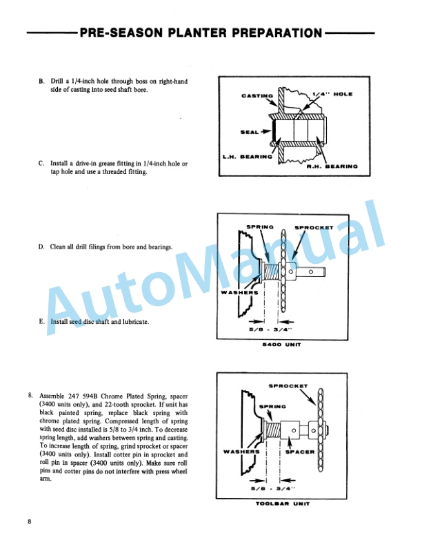 Ford New Holland 354 Series Pre-Season Planter Preparation Service Manual 40035410 3 Ford New Holland 354 Series Pre-Season Planter Preparation Service Manual 40035410-3