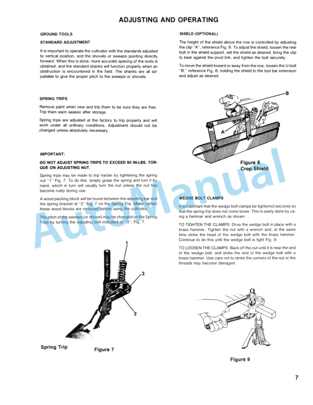 Ford New Holland 417 Series Cultivator Operation and Maintenance Manual 42041720 3 Ford New Holland 417 Series Cultivator Operation and Maintenance Manual 42041720-3