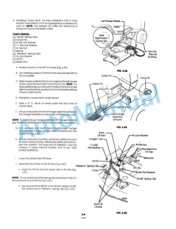 Ford New Holland 42in, 48in Mower Attachment LGT Tractor Operation and Maintenance Manual 42644222 4 Ford New Holland 42in, 48in Mower Attachment LGT Tractor Operation and Maintenance Manual 42644222-4