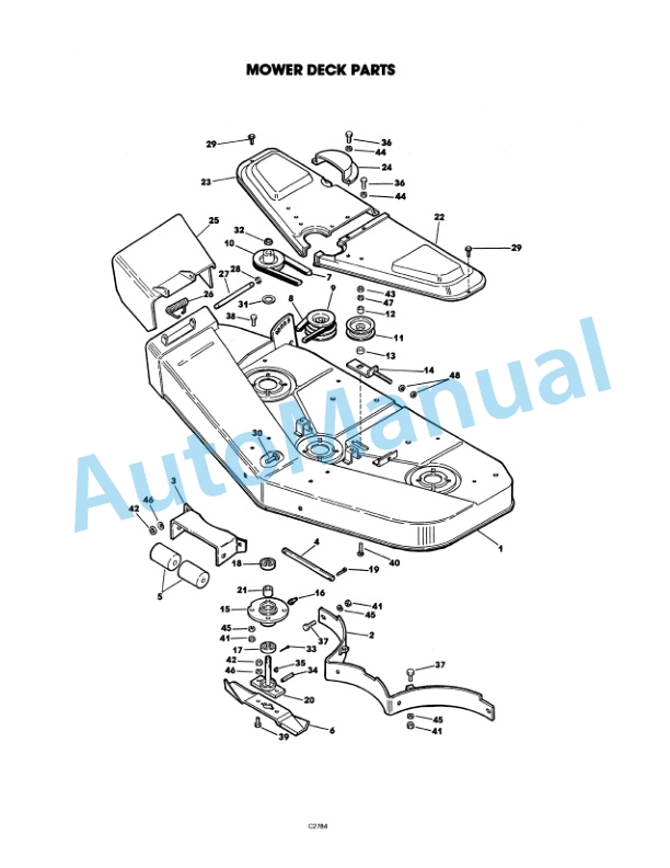 Ford New Holland 42in, 48in Mower Attachment LGT Tractor Operation and Maintenance Manual 42644222 5 Ford New Holland 42in, 48in Mower Attachment LGT Tractor Operation and Maintenance Manual 42644222-5