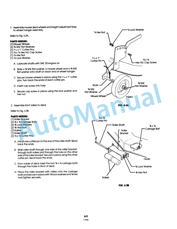 Ford New Holland 42in, 48in Mower Attachment YT Tractor Operation and Maintenance Manual 42644223 4 Ford New Holland 42in, 48in Mower Attachment YT Tractor Operation and Maintenance Manual 42644223-4