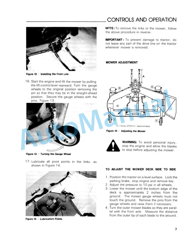 Ford New Holland 44, 48 Mower Attachment LGT Diesel Tractor Operation and Maintenance Manual 42641061 3 Ford New Holland 44, 48 Mower Attachment LGT Diesel Tractor Operation and Maintenance Manual 42641061-3