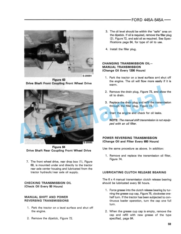 Ford New Holland 445A, 545A Industrial Tractor, 745 Loader Operation and Maintenance Manual 42044530 4 Ford New Holland 445A, 545A Industrial Tractor, 745 Loader Operation and Maintenance Manual 42044530-4