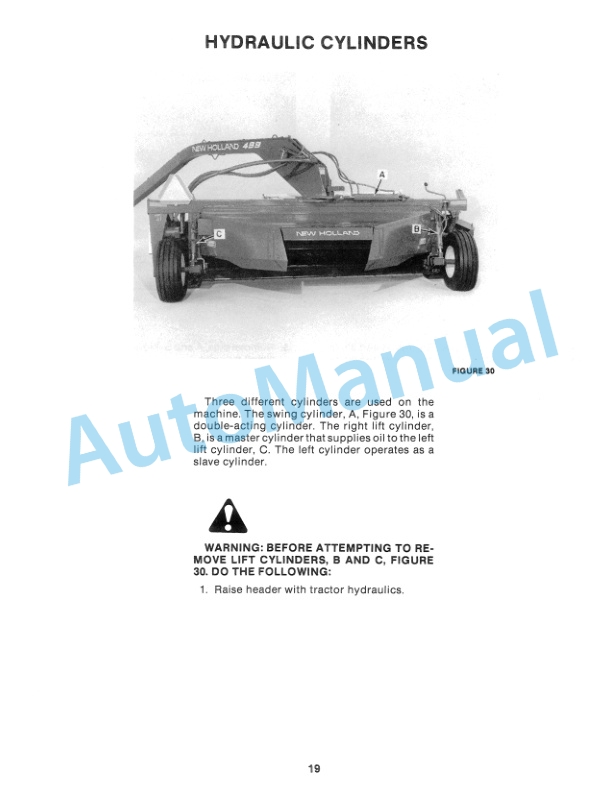 Ford New Holland 499 Pivot Tongue Haybine Mower-Conditioner Service Manual 40049910 3 Ford New Holland 499 Pivot Tongue Haybine Mower-Conditioner Service Manual 40049910 - Image 3