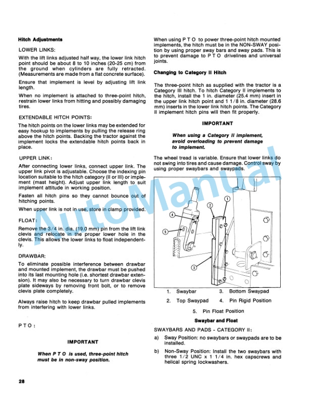 Ford New Holland 500 Tractor Operation and Maintenance Manual 42050040 3 Ford New Holland 500 Tractor Operation and Maintenance Manual 42050040-3