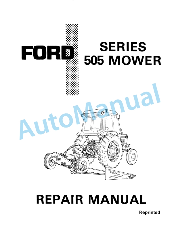 Ford New Holland 505 Series Mower Repair Manual 40050510