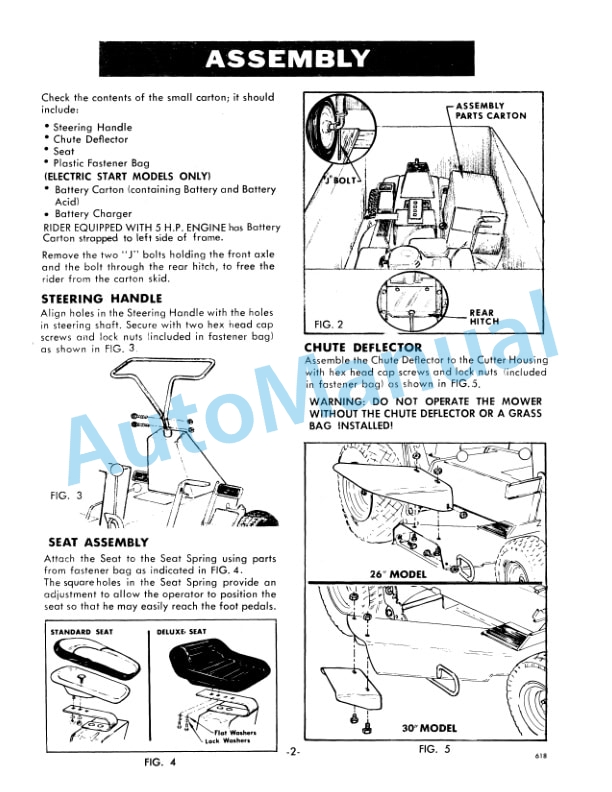 Ford New Holland 51, 60, 65 Rider Mower Tractor Operation and Maintenance Manual 42005130 2 Ford New Holland 51, 60, 65 Rider Mower Tractor Operation and Maintenance Manual 42005130-2
