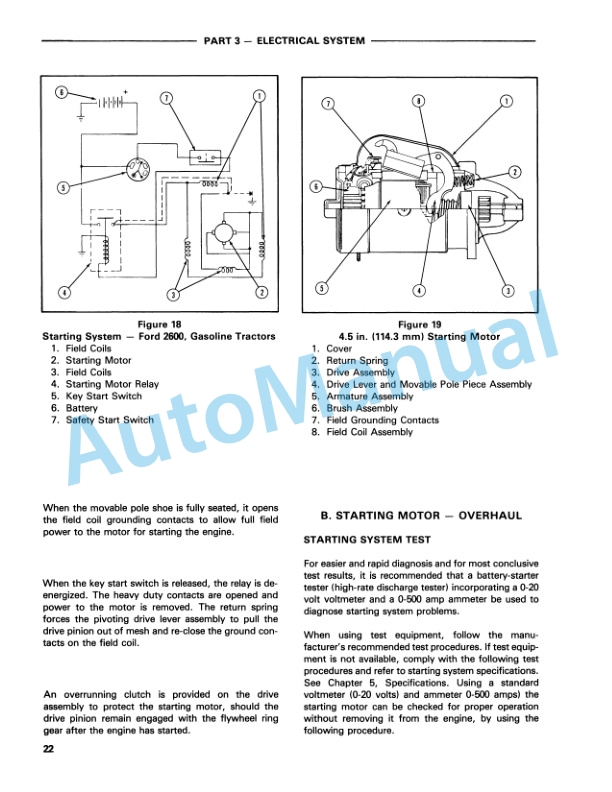 Alternative view of Ford New Holland 550, 555 Tractor Loader Backhoe Service Manual 40055020