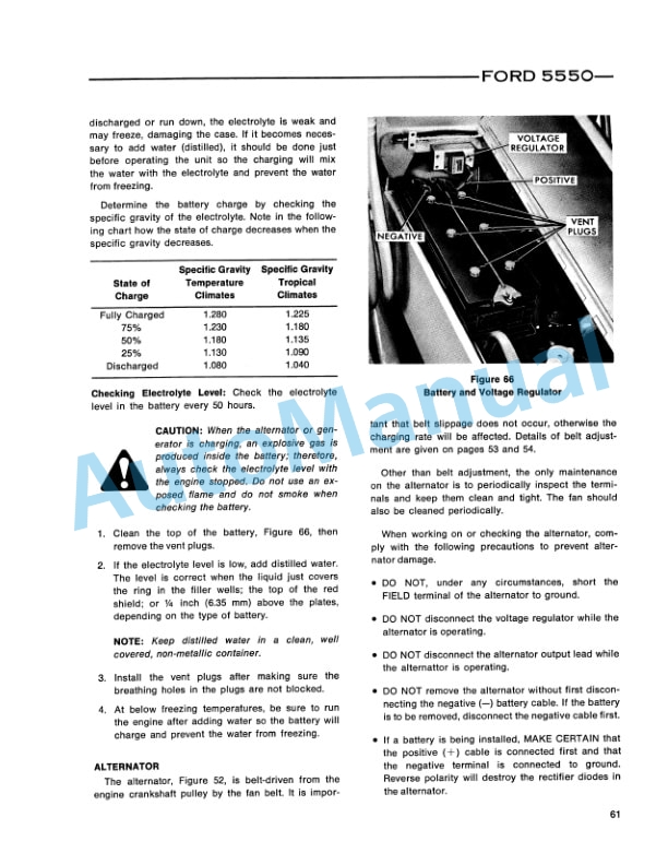 Ford New Holland 5550 Tractor Loader Backhoe Operation and Maintenance Manual 42555010 5 Ford New Holland 5550 Tractor Loader Backhoe Operation and Maintenance Manual 42555010-5