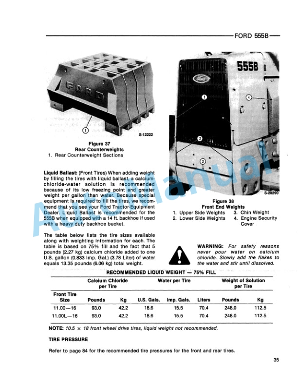 Ford New Holland 555B Tractor Loader Backhoe Operation and Maintenance Manual 42055511 3 Ford New Holland 555B Tractor Loader Backhoe Operation and Maintenance Manual 42055511-3