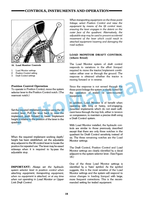 Ford New Holland 5610, 6610, 7610 II Tractor Operation and Maintenance Manual 42561034 3 Ford New Holland 5610, 6610, 7610 II Tractor Operation and Maintenance Manual 42561034 - Image 3