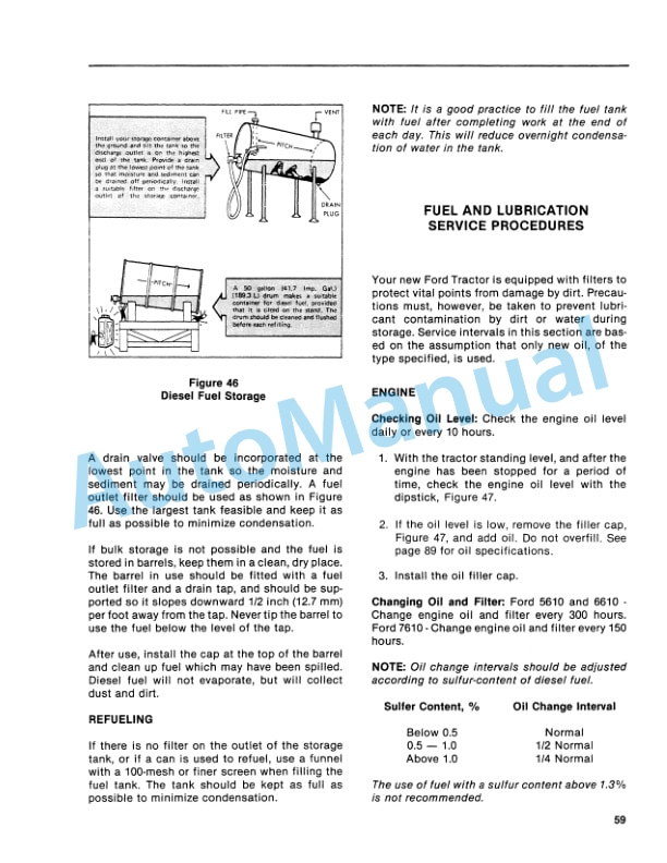 Ford New Holland 5610, 6610, 7610 Tractor Operation and Maintenance Manual 42561030 4 Ford New Holland 5610, 6610, 7610 Tractor Operation and Maintenance Manual 42561030-4