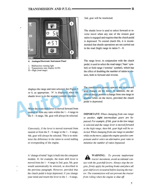 Ford New Holland 5640, 6640, 7740, 7840, 8240, 8340 SL and SLE Range Tractor Less Cab Operation and Maintenance Manual 42564065 3 Ford New Holland 5640, 6640, 7740, 7840, 8240, 8340 SL and SLE Range Tractor Less Cab Operation and Maintenance Manual 42564065 - Image 3