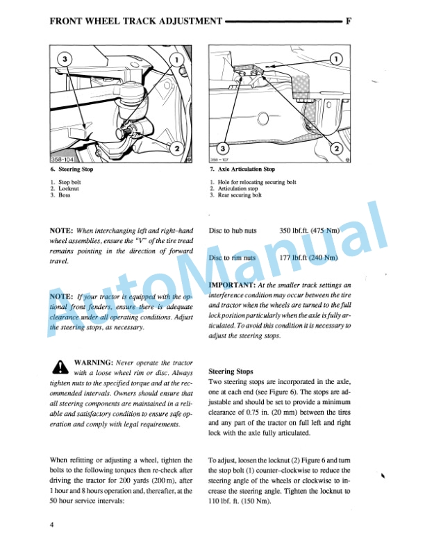 Ford New Holland 5640, 6640, 7740, 7840, 8240, 8340 SL and SLE Range Tractor Less Cab Operation and Maintenance Manual 42564065 5 Ford New Holland 5640, 6640, 7740, 7840, 8240, 8340 SL and SLE Range Tractor Less Cab Operation and Maintenance Manual 42564065 - Image 5