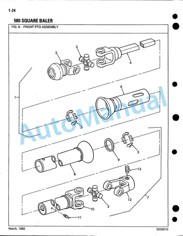 Ford New Holland 580 Baler Service Parts Catalogue 5058010 2 Ford New Holland 580 Baler Service Parts Catalogue 5058010-2