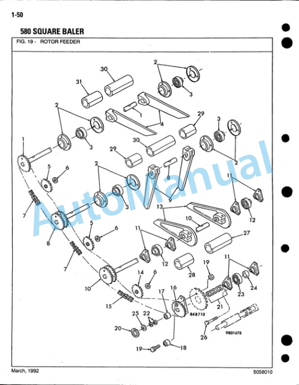 Ford New Holland 580 Baler Service Parts Catalogue 5058010 3 Ford New Holland 580 Baler Service Parts Catalogue 5058010-3