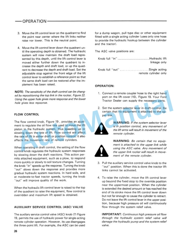 Ford New Holland 5900 Tractor Operation and Maintenance Manual 42590010-3