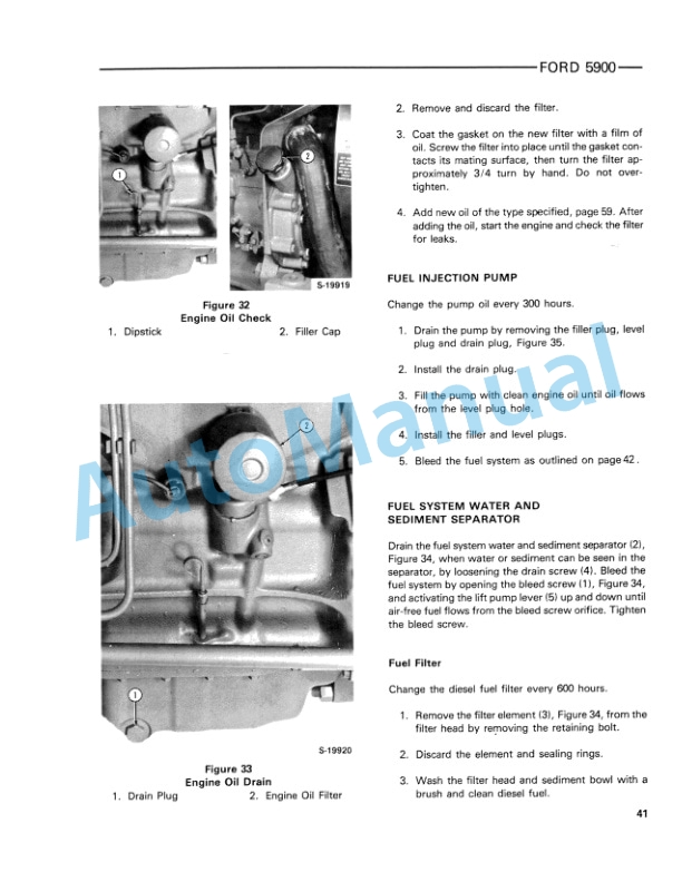 Ford New Holland 5900 Tractor Operation and Maintenance Manual 42590010-4