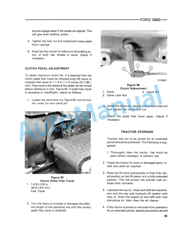 Ford New Holland 5900 Tractor Operation and Maintenance Manual 42590010-5