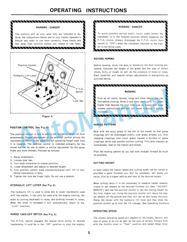 Ford New Holland 60 In Rotary Mower Operation and Maintenance Manual 42006010 3 Ford New Holland 60 In Rotary Mower Operation and Maintenance Manual 42006010-3