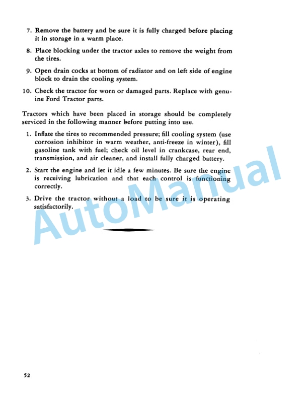 Ford New Holland 600, 800 Series Tractor Operation and Maintenance Manual 42060020 5 Ford New Holland 600, 800 Series Tractor Operation and Maintenance Manual 42060020-5
