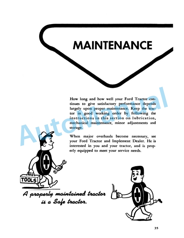 Ford New Holland 601, 801 Series Tractor Operation and Maintenance Manual 42060121 4 Ford New Holland 601, 801 Series Tractor Operation and Maintenance Manual 42060121-4