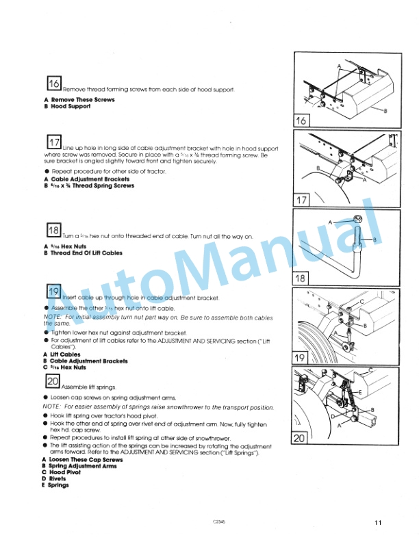 Ford New Holland 63680, 9607451 42in Snowthrower Attachment Operation and Maintenance Manual 42641062 3 Ford New Holland 63680, 9607451 42in Snowthrower Attachment Operation and Maintenance Manual 42641062-3
