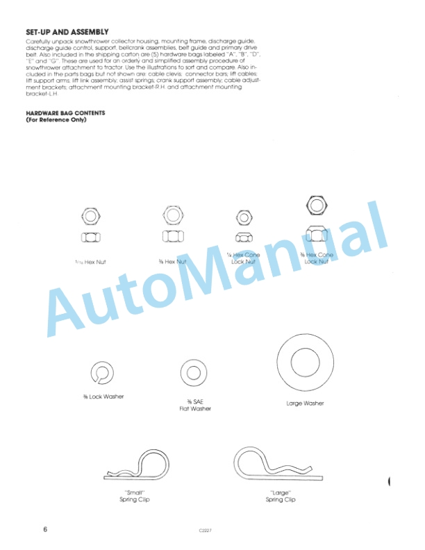 Ford New Holland 63712, 9607450 36in Snowthrower Attachment Operation and Maintenance Manual 42643610 2 Ford New Holland 63712, 9607450 36in Snowthrower Attachment Operation and Maintenance Manual 42643610-2