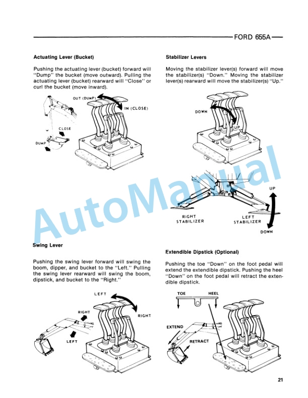 Ford New Holland 655A Tractor Loader Backhoe Operation and Maintenance Manual 42065510 2 Ford New Holland 655A Tractor Loader Backhoe Operation and Maintenance Manual 42065510-2