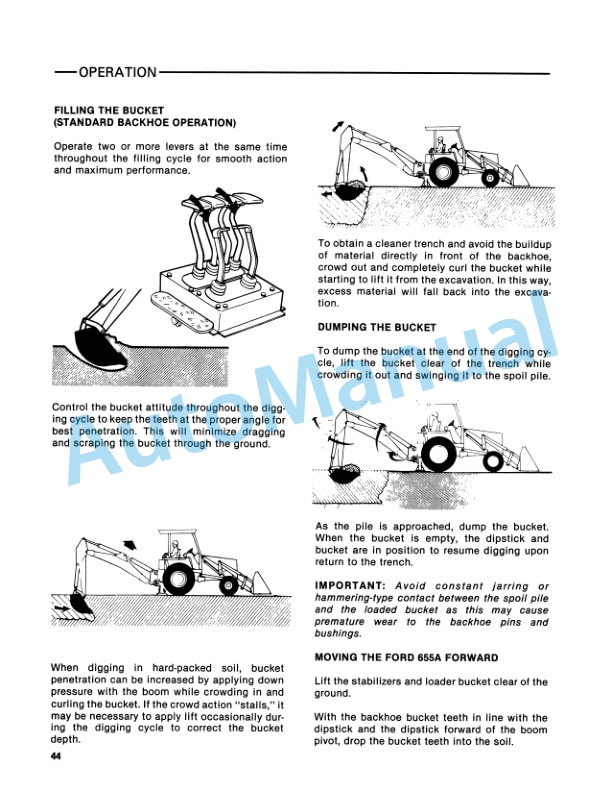 Ford New Holland 655A Tractor Loader Backhoe Operation and Maintenance Manual 42065510 3 Ford New Holland 655A Tractor Loader Backhoe Operation and Maintenance Manual 42065510-3