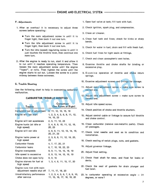 Ford New Holland 70, 75 Lawn Tractor Repair Manual 40007020 2 Ford New Holland 70, 75 Lawn Tractor Repair Manual 40007020-2