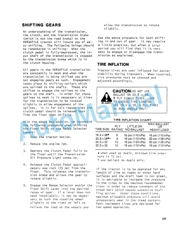 Ford New Holland 700 Series 2 Tractor Operation and Maintenance Manual 42070011 3 Ford New Holland 700 Series 2 Tractor Operation and Maintenance Manual 42070011 - Image 3