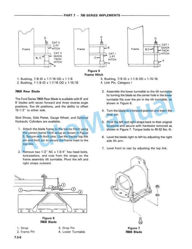 Ford New Holland 700 Series Implement Service Manual 40070090 4 Ford New Holland 700 Series Implement Service Manual 40070090-4