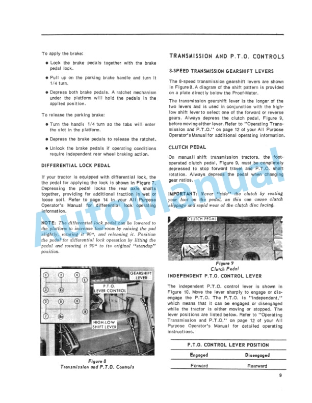 Ford New Holland 7000 Row Crop Supplement Operation and Maintenance Manual 42720010 3 Ford New Holland 7000 Row Crop Supplement Operation and Maintenance Manual 42720010-3