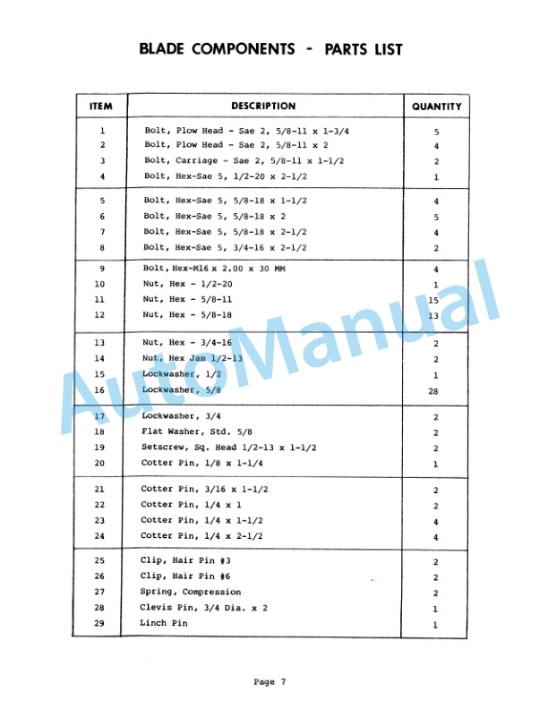 Ford New Holland 702B Series Front Blade Operation and Maintenance Manual 42070216 3 Ford New Holland 702B Series Front Blade Operation and Maintenance Manual 42070216-3