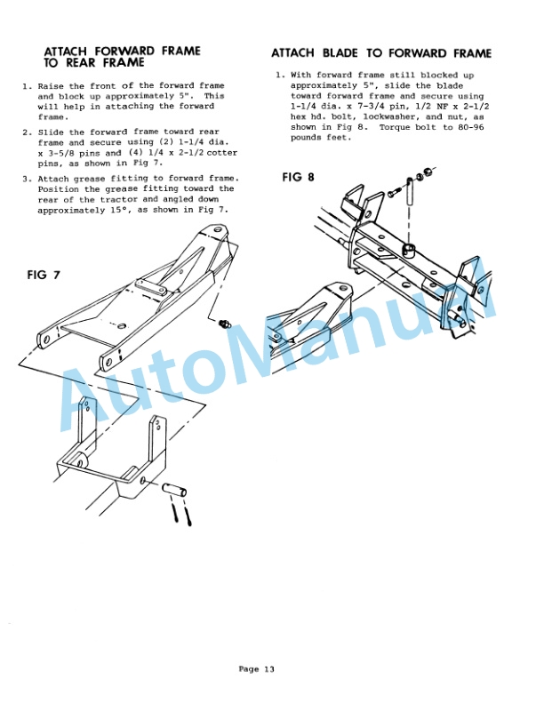 Ford New Holland 702C Series Front Blade Operation and Maintenance Manual 42070218 4 Ford New Holland 702C Series Front Blade Operation and Maintenance Manual 42070218-4