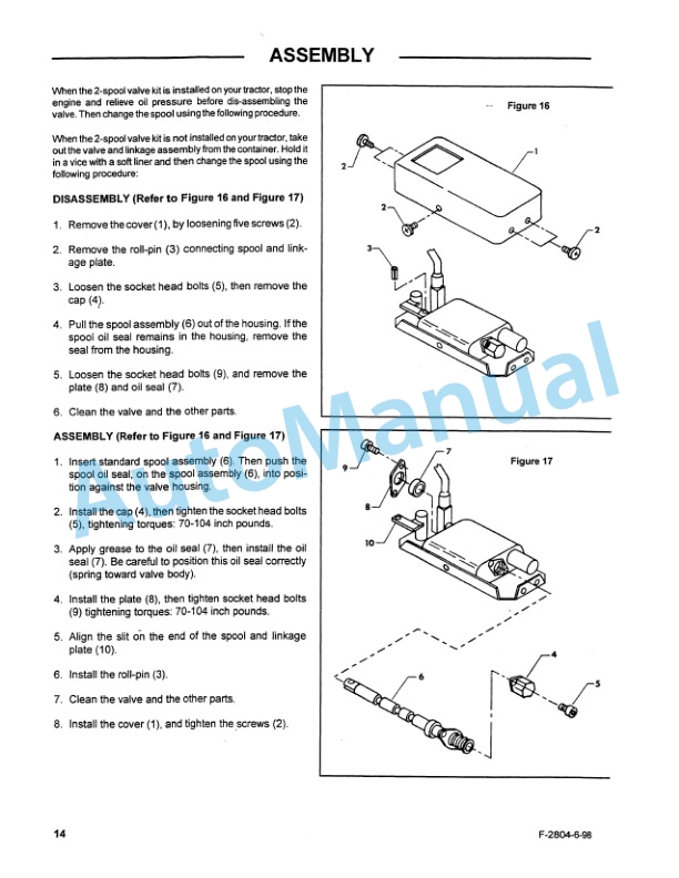 Ford New Holland 702C Series Front Blade Operation and Maintenance Manual 42070220 5 Ford New Holland 702C Series Front Blade Operation and Maintenance Manual 42070220-5
