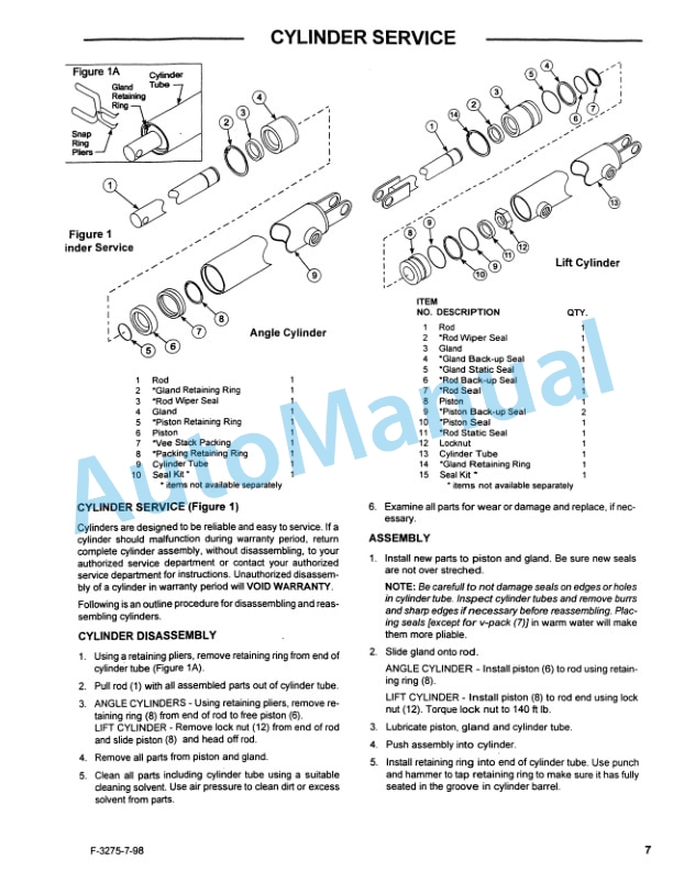 Ford New Holland 702C Series Front Blade Operation and Maintenance Manual 42070221 4 Ford New Holland 702C Series Front Blade Operation and Maintenance Manual 42070221-4