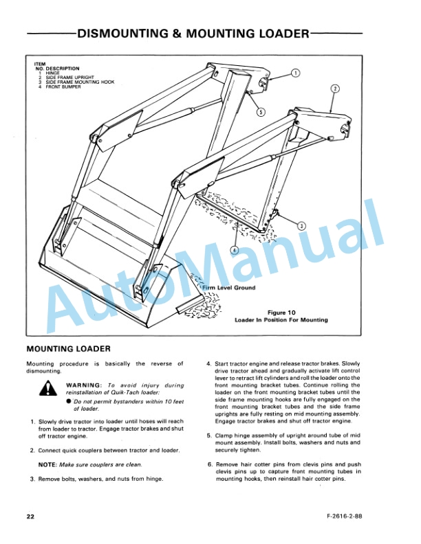 Ford New Holland 7109 Series Quick Attach Farm Loader Operation and Maintenance Manual 42710911 5 Ford New Holland 7109 Series Quick Attach Farm Loader Operation and Maintenance Manual 42710911-5